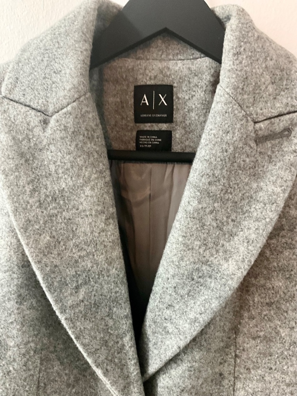 A/X Long Grey Coat - Picture 6 of 6